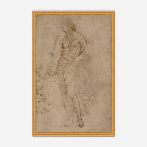 Female Figure with a Tibia Print by Raphael
