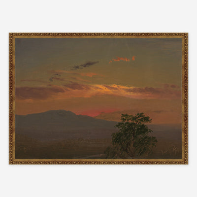 Landscape at Sunset, Hudson NY Print