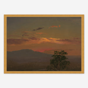 Landscape at Sunset, Hudson NY Print