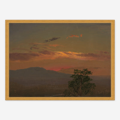 Landscape at Sunset, Hudson NY Print