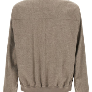 Brunello Cucinelli Light Flannel Bomber Jacket