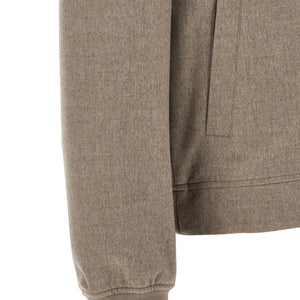Brunello Cucinelli Light Flannel Bomber Jacket