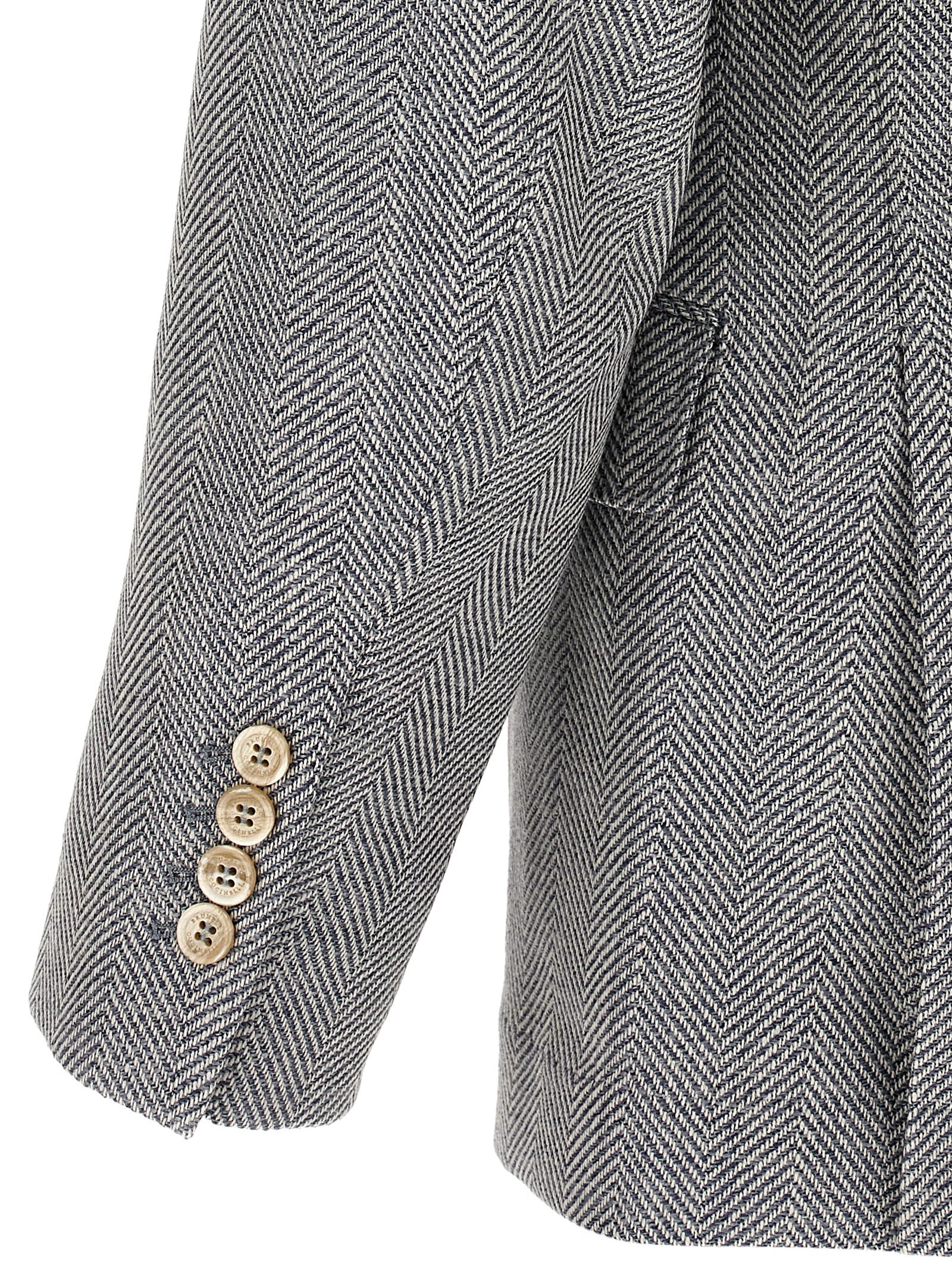 Brunello Cucinelli Deconstructed Single-breasted Blazer