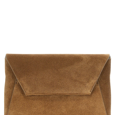 Brunello Cucinelli Monile Suede Clutch Bag