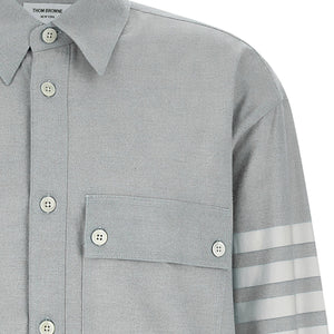 Thom Browne 4bar Flannel Shirt