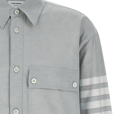 Thom Browne 4bar Flannel Shirt