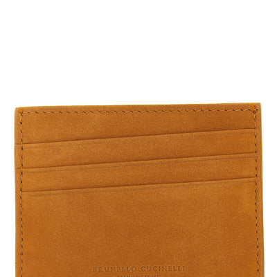 Brunello Cucinelli Suede Card Holder