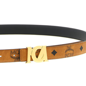 Mcm Logo Buckle Belt.