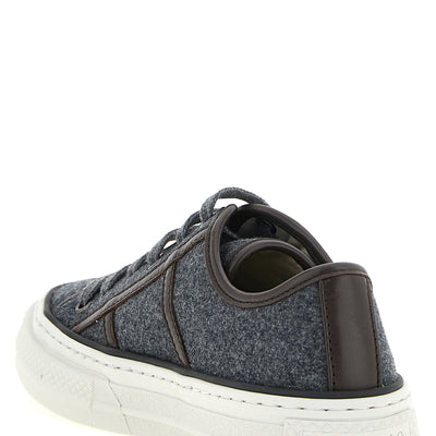 Brunello Cucinelli Shiny Tab Sneakers