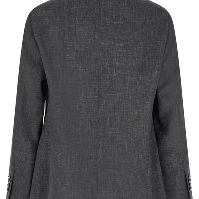Brunello Cucinelli Blazer Flamed Canvas Blazer
