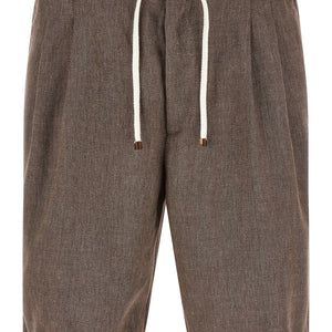 Brunello Cucinelli Linen And Wool Bermuda Shorts