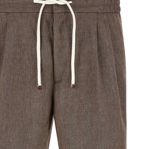 Brunello Cucinelli Linen And Wool Bermuda Shorts