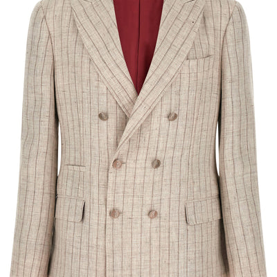 Brunello Cucinelli Pinstripe Twill Blazer