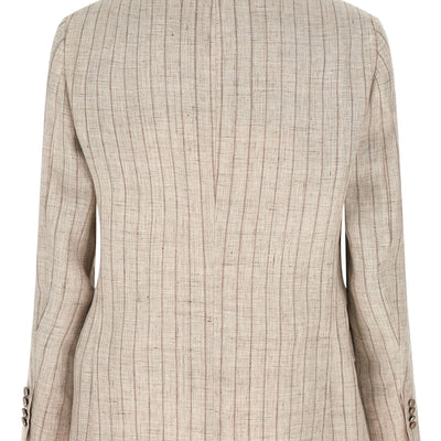 Brunello Cucinelli Pinstripe Twill Blazer
