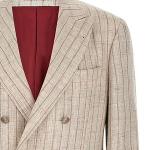 Brunello Cucinelli Pinstripe Twill Blazer