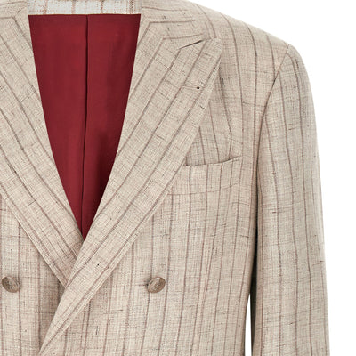 Brunello Cucinelli Pinstripe Twill Blazer
