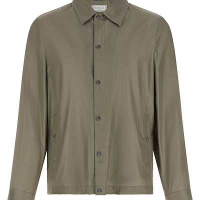 Brunello Cucinelli Membrane Silk Jacket