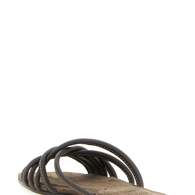 Brunello Cucinelli Leather Slides