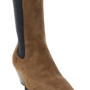 Brunello Cucinelli Precious Loop Detail Ankle Boots