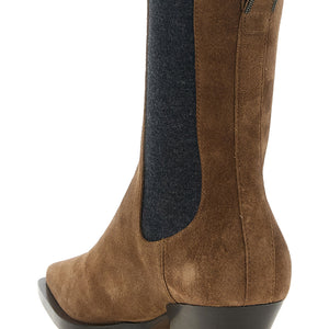 Brunello Cucinelli Precious Loop Detail Ankle Boots