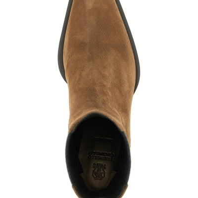 Brunello Cucinelli Precious Loop Detail Ankle Boots
