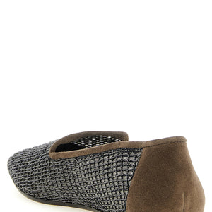 Brunello Cucinelli Embroidery Mesh Loafers