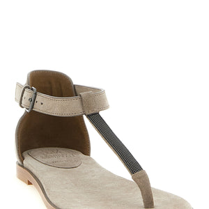 Brunello Cucinelli Precious Strap Sandals