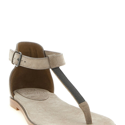Brunello Cucinelli Precious Strap Sandals