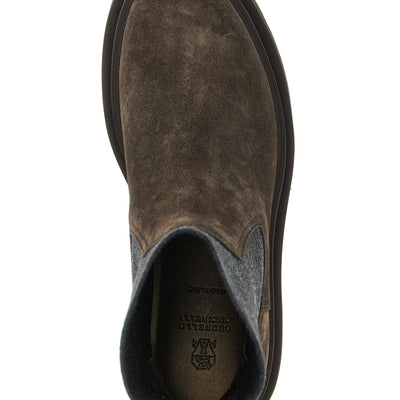 Brunello Cucinelli Precious Loop Detail Ankle Boots