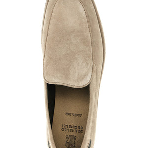 Brunello Cucinelli Monile Suede Loafers