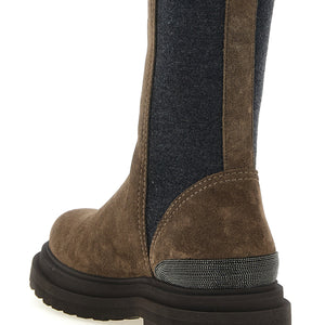 Brunello Cucinelli Precious Detail Ankle Boots