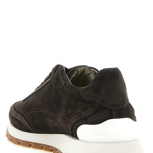 Brunello Cucinelli Monile Suede Sneakers