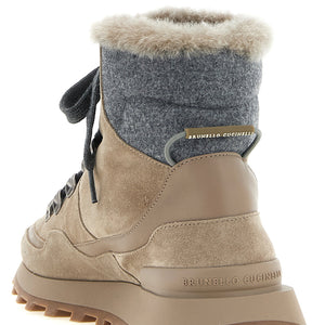 Brunello Cucinelli Lace-up Ankle Boots With Hooks