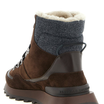 Brunello Cucinelli Lace-up Ankle Boots With Hooks