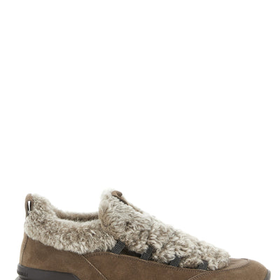 Brunello Cucinelli Monile Shearling Sneakers