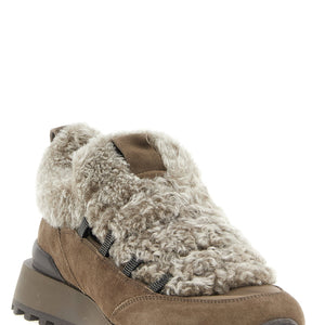 Brunello Cucinelli Monile Shearling Sneakers