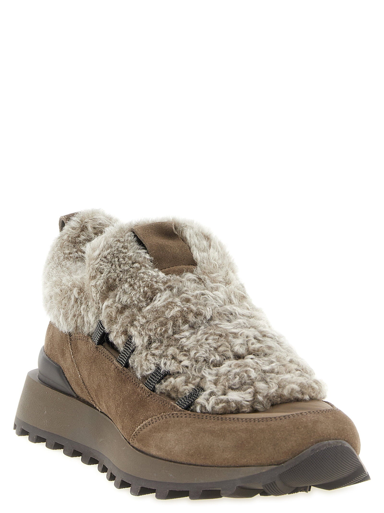 Brunello Cucinelli Monile Shearling Sneakers