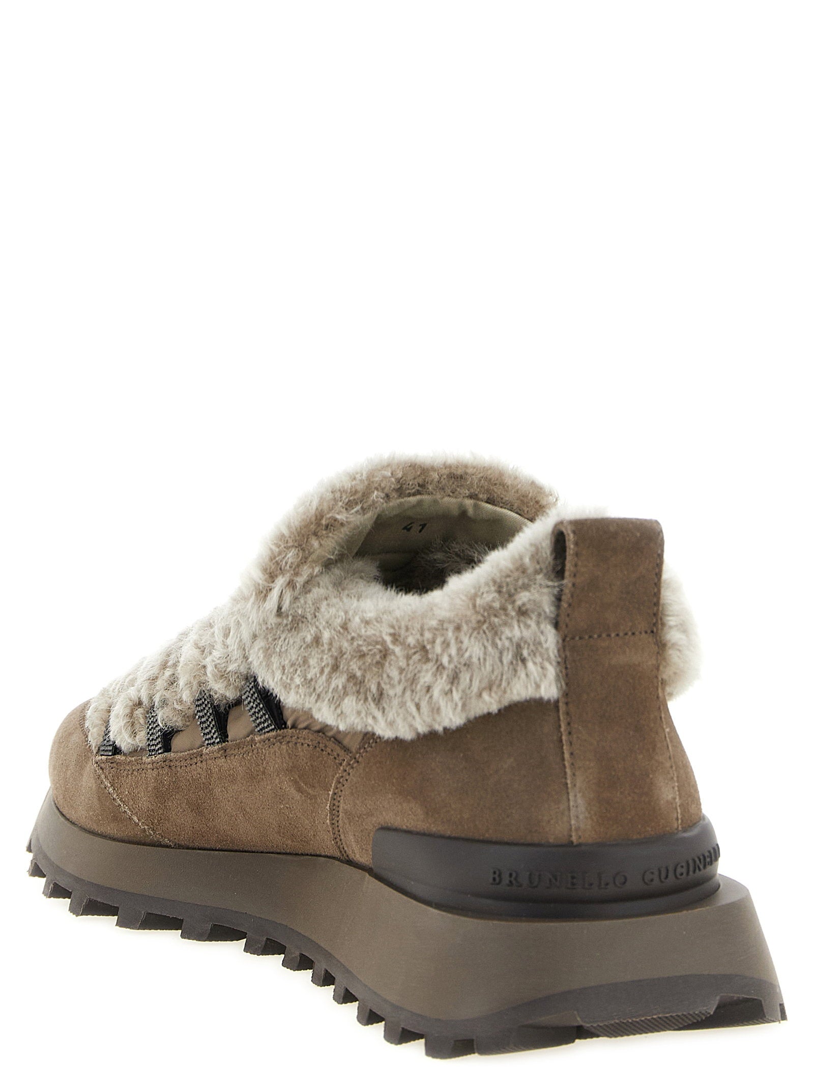 Brunello Cucinelli Monile Shearling Sneakers