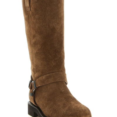 Brunello Cucinelli Monile Suede Boots