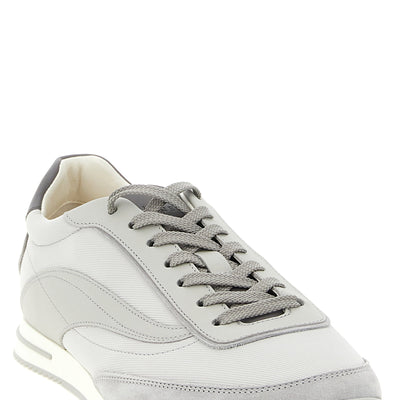 Brunello Cucinelli Techno And Nubuck Fabric Sneakers