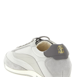 Brunello Cucinelli Techno And Nubuck Fabric Sneakers