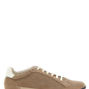 Brunello Cucinelli Knit-effect Suede Sneakers