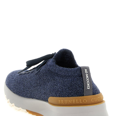 Brunello Cucinelli Jacquard Knit Sneakers