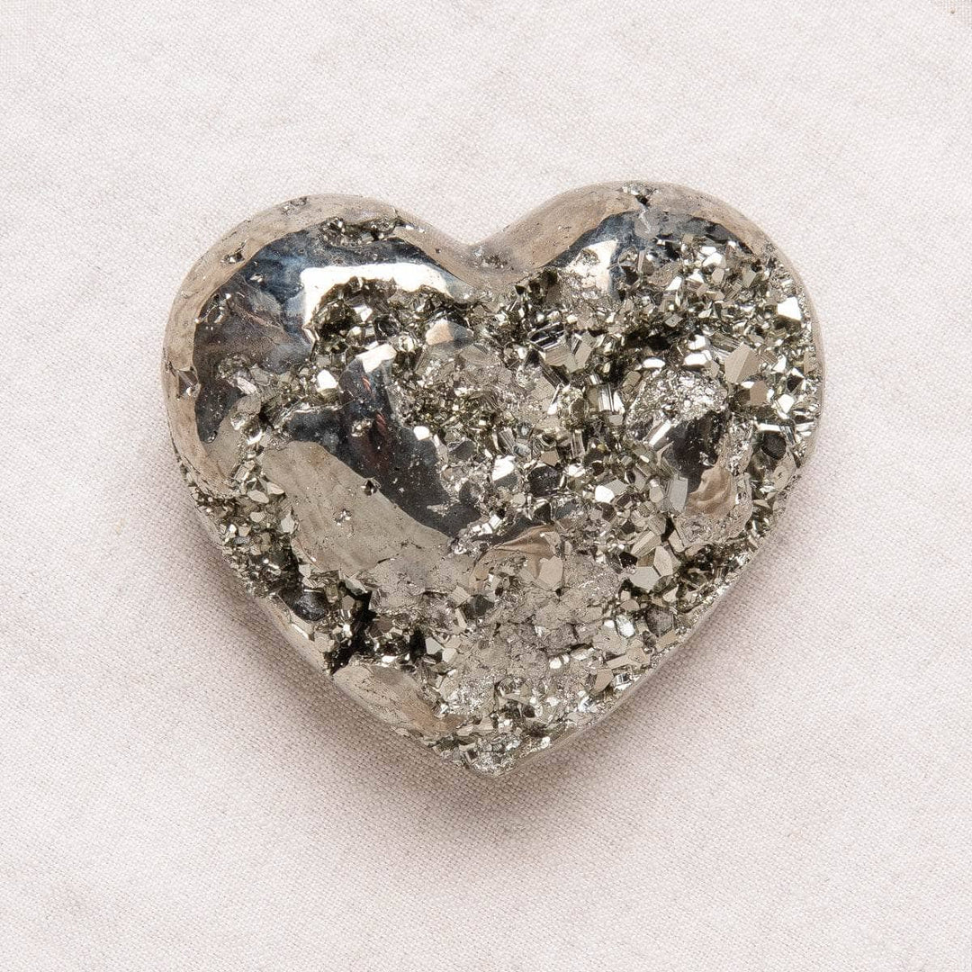 Natural Pyrite Heart - AAA Premium Quality