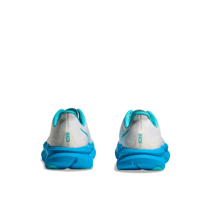 Hoka Mach 6 White Skyward Blue