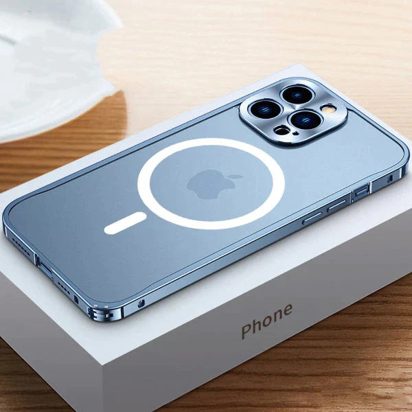 iPhone 13 Series Frosted Glass Magsafe Edition Magnetic Bumper Case