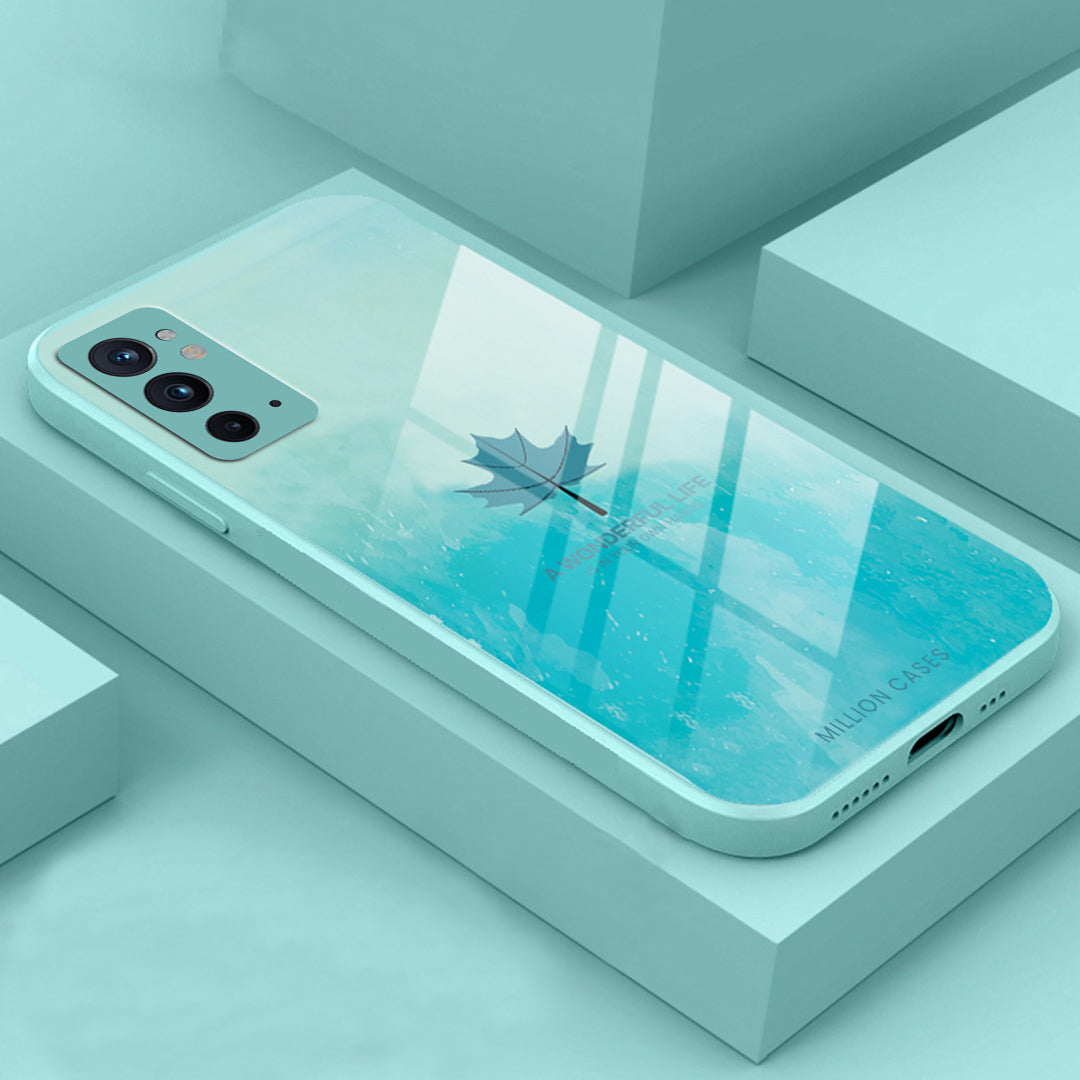 OnePlus 9 Series Watercolor Mapple Leaf Glass Case