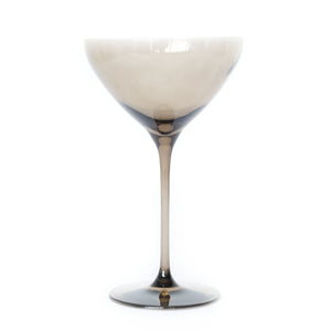 Estelle Colored Martini Glass - Set of 2 {Gray Smoke}