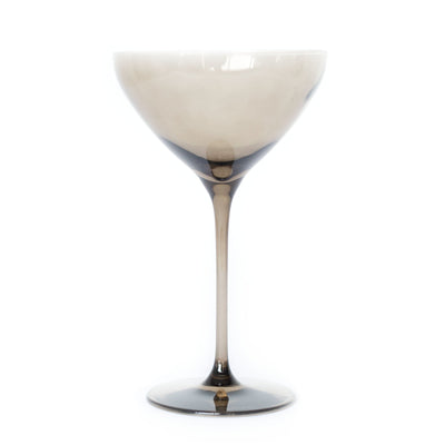 Estelle Colored Martini Glass - Set of 2 {Gray Smoke}