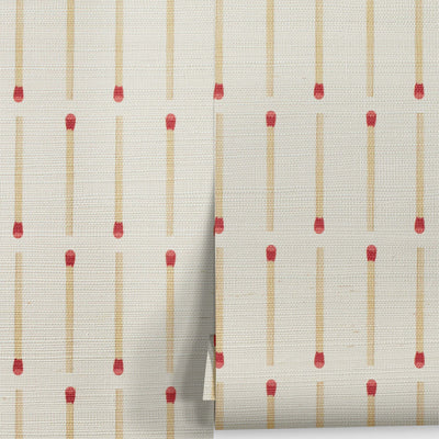 Matchstick Grasscloth Wallpaper